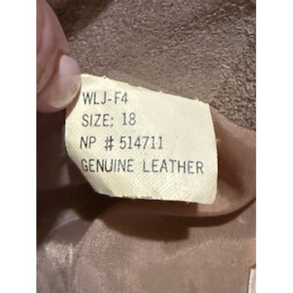 Vintage Blair Taupe Suede Leather Jacket Womens Tagged 18 - Picture 6 of 6